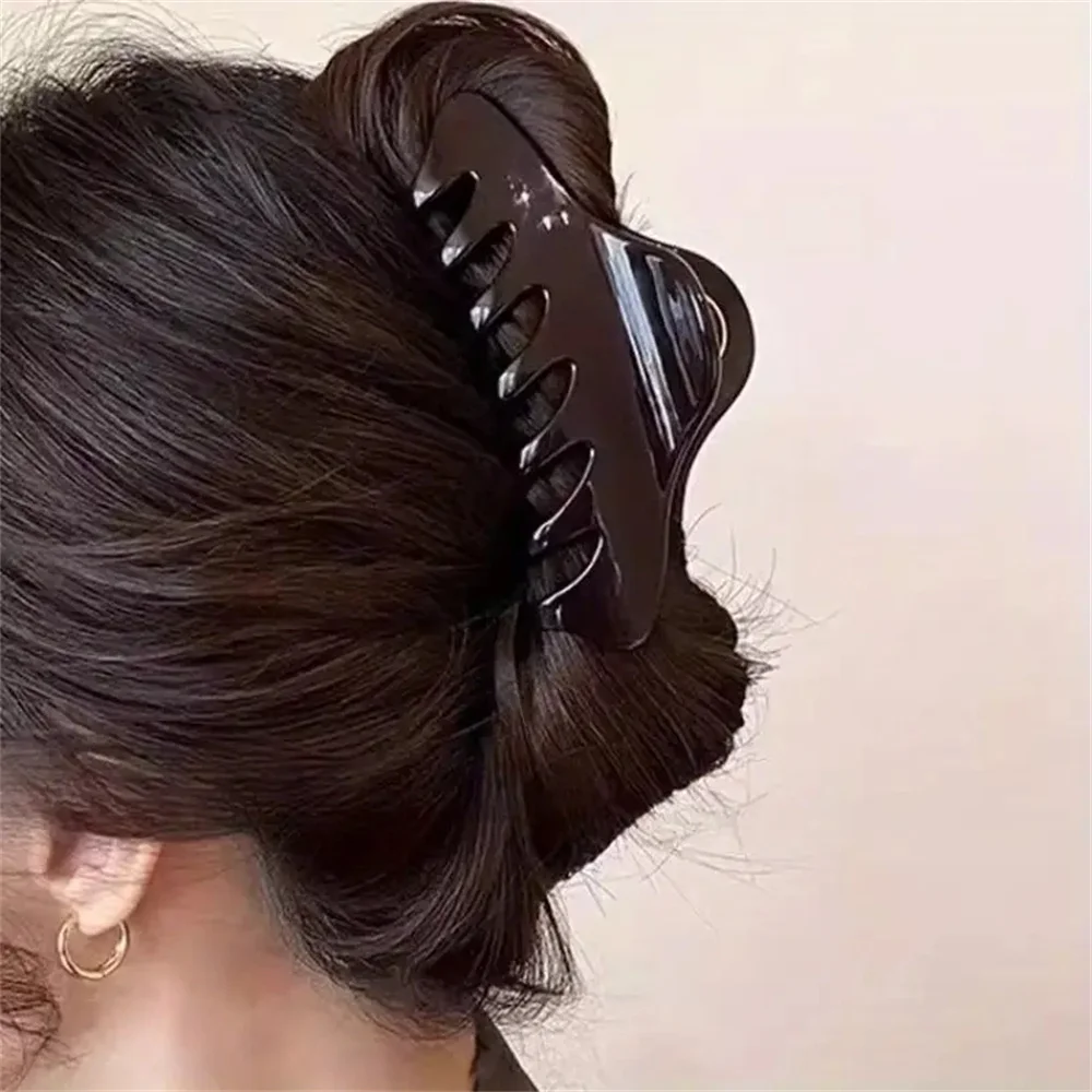 2 Stück/Set Große Haarklammer für Frauen Rutschfester Griff Starker Halt für Dickes Haar Elegantes Haar-Accessoire – Detail 5