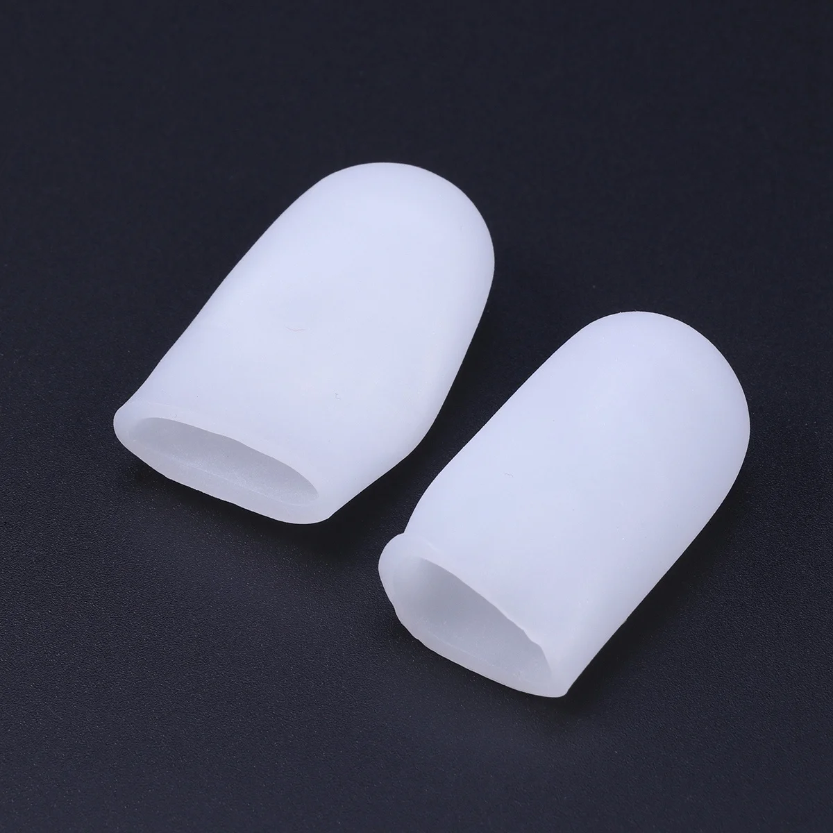 12個入り シリコンゲル トゥキャップ ホワイト ソフト 伸縮性 再利用可能 滑り止め 足ケア プロテクター 角質除去 男性 女性 ヘルスケア