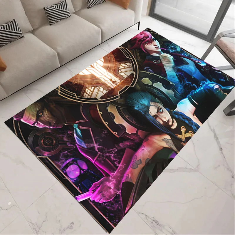 

Ковер с принтом A-Arcane League of Legends, нескользящий многофункциональный ковер, коврики для гостиной, вход, домашняя кухня, декор для прихожей