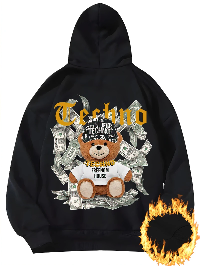 

2025 Autumn and Winter Plus Size Japanese Hoodie Men's Round Neck High-end Luxury Is for Both Men and Women Top Y2k