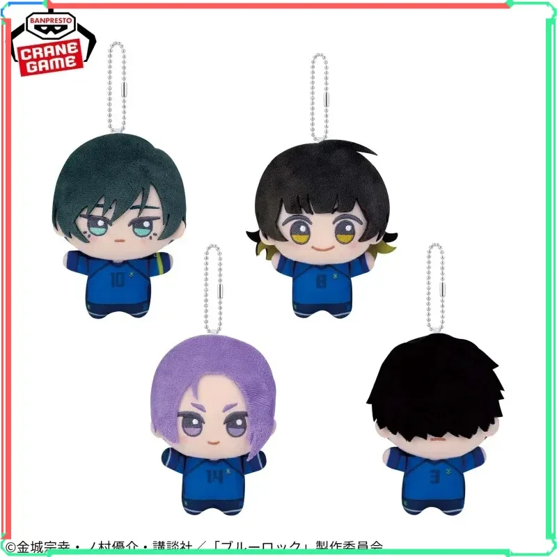 

100% натуральная плюшевая фигурка Banpresto Blue Lock Isagi Yoichi Nagi Reo Rin, говорящая плюшевая аниме-кукла, кулон, игрушки, подарки