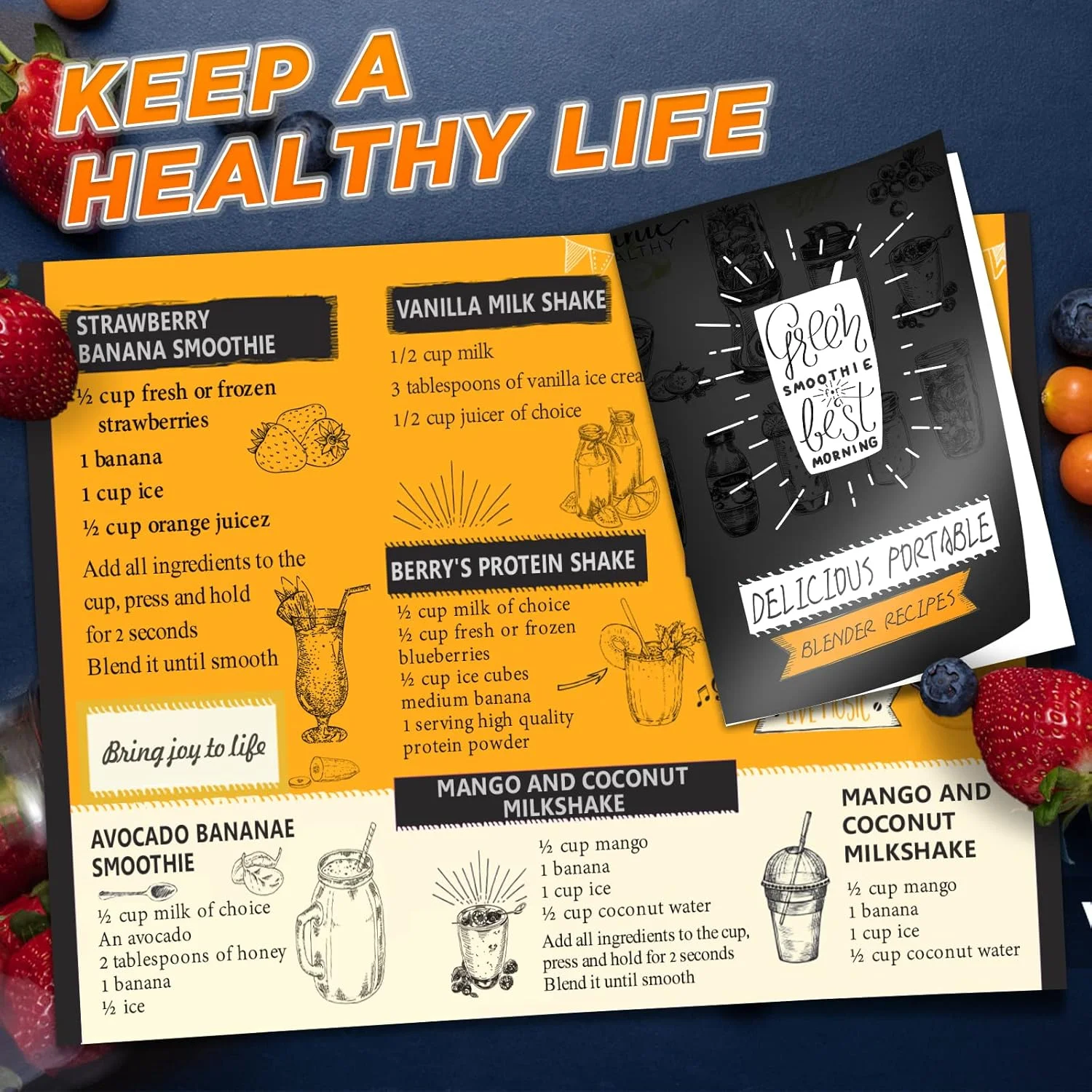 Portable USB Rechargeable Personal Blender with Strong Cutting Power for Shakes and Smoothies, 380Ml Mini Traveling Fruit Veggie