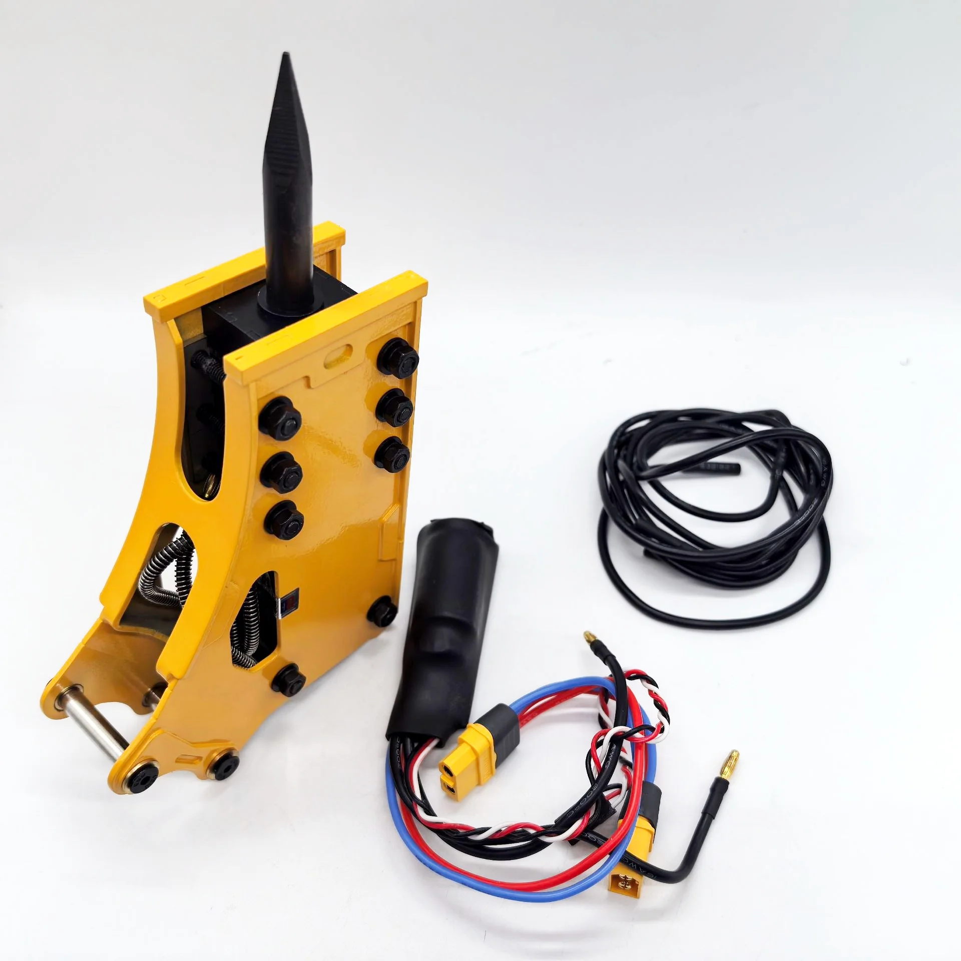 RC 1/14 E010 Metal Magnetic Resonance Crusher for Tamiya Hydraulic Excavator Loader Dump Truck for VOLVO Trailer Tipper DIY Part