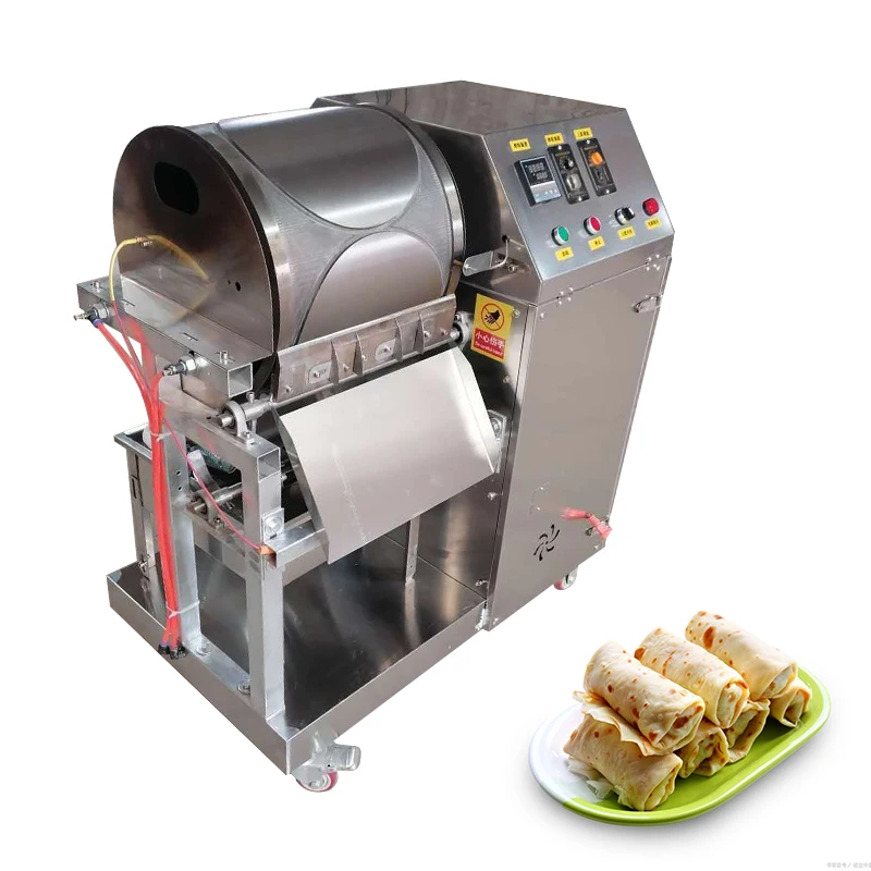 Mesin Pembuat Kulit Lumpia Otomatis Mesin Penekan Kue Bebek Panggang dan Pancake Tipis untuk Restoran