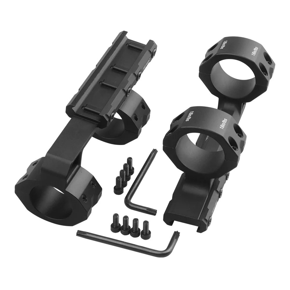 

30/34mm Optics Scope Mount One-Piece Cantilever 21mm Rail Tactical Laser Sight Mount Base Hunting Riflescope Dual Ring Mount