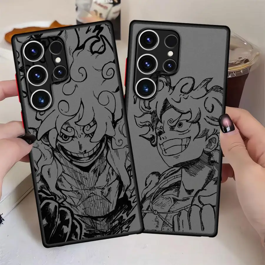 Funda de teléfono TPU para Samsung Galaxy S22 Plus S20 S9 S21 S24 FE S23 Ultra S10 S25 Edge Anime Ones piezas Luffies
