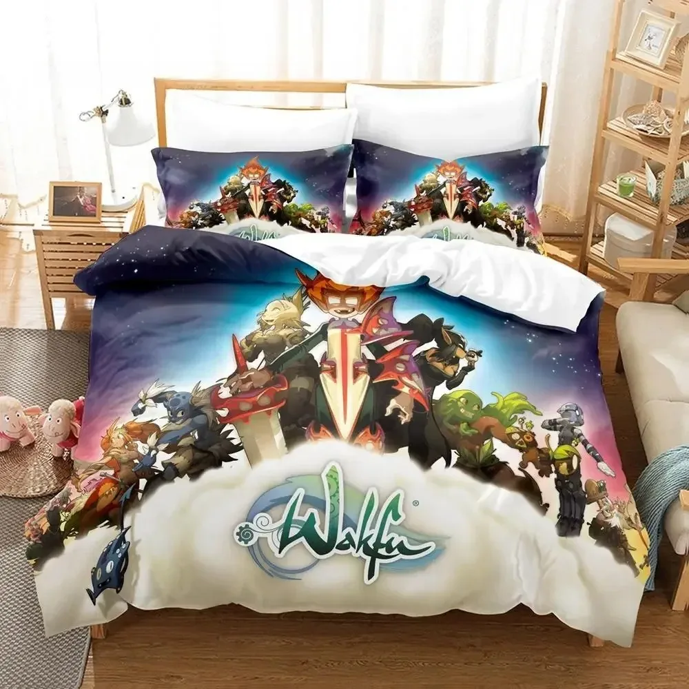 New Wakfu Bedding Set Single Twin Full Queen King Size Bed Set Adult Kid Bedroom Duvet cover Sets Wakfu 3D Print bed sheet set