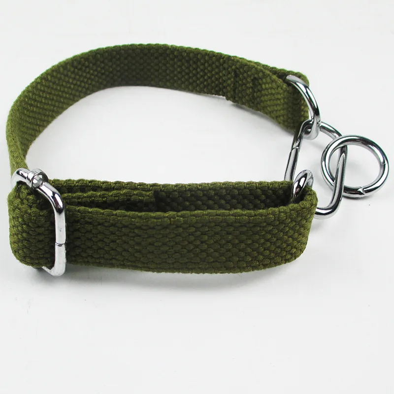 Durable Cotton Webbing Dog Collar and Leash Set Three Ring Greyhound Collar Whippet Dog Collar For Dogs Dog Accessories