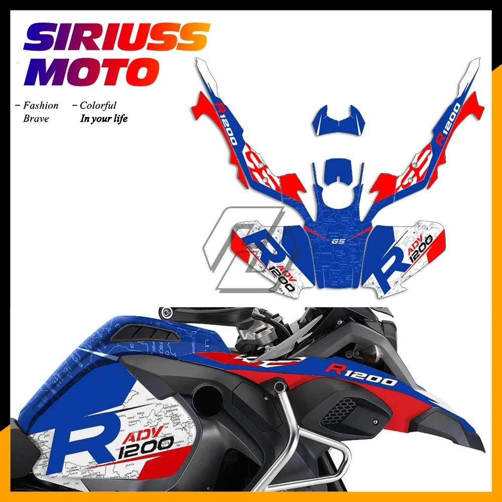 

Motorcycle Decals Case for BMW R1200GS Adventure R1200 ADV 2014-2018 Anti-UV