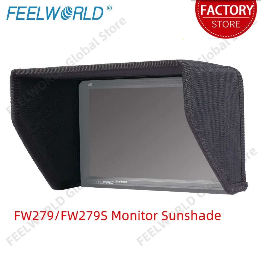 FEELWORLD FW279 FW279S Monitor parasole 4K On Camera Video DSLR Monitor da campo Sunhood per installazione flessibile portatile