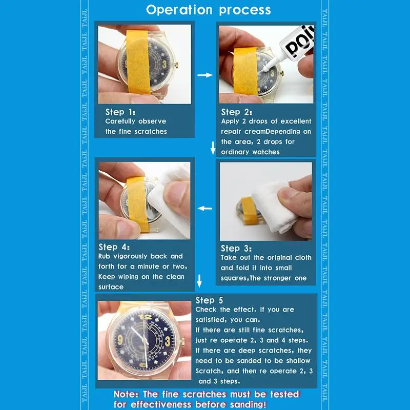 (.) Polywatch 5g Watch Plastic Acrylic Watch Polishing Paste Scratch Remover Glasses Repair Sanding Paste