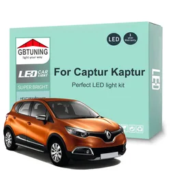 10Pcs Car Accessories For Renault Captur Kaptur 2013-2018 2019 2020 2021 Canbus Dome License Plate LED Interior Light Bulb Kit