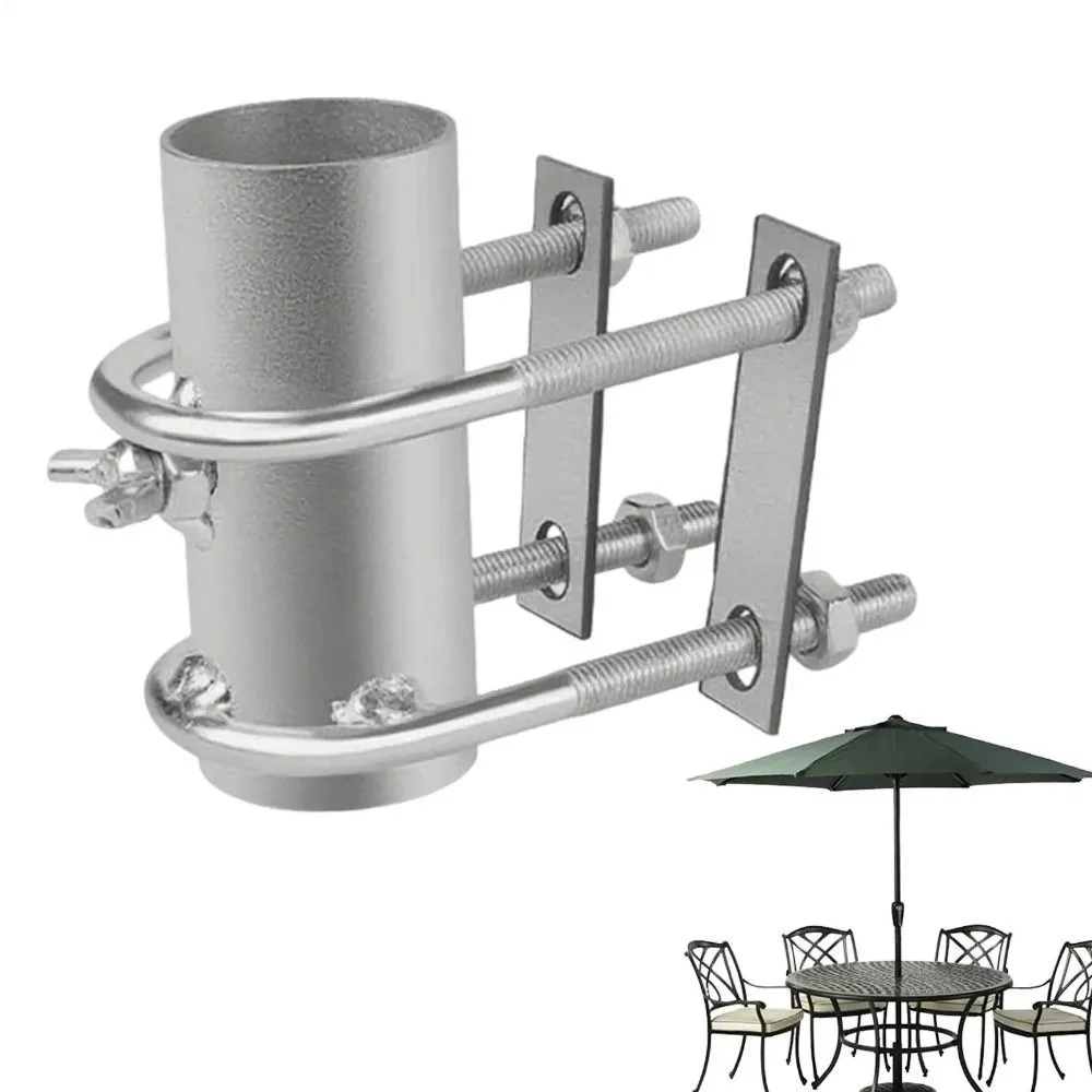 Adjustable Umbrella Clamp Bracket Anti-rust Easy To Install Deck Umbrella Mount Water-proof Stable Parasol Fixing Clip Outdoor
