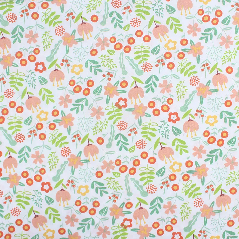 New Cotton Twill Printed Cloth DIY Handmade Patchwork Cloth Group 8 Pieces Packed with Cotton Floral Fabric