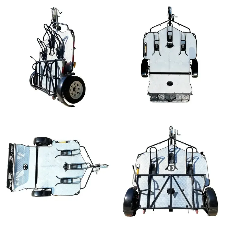 Motorcycle Trailer for Off Road Riding Camping Expedition with Camper Tent All Terrain Vehicle