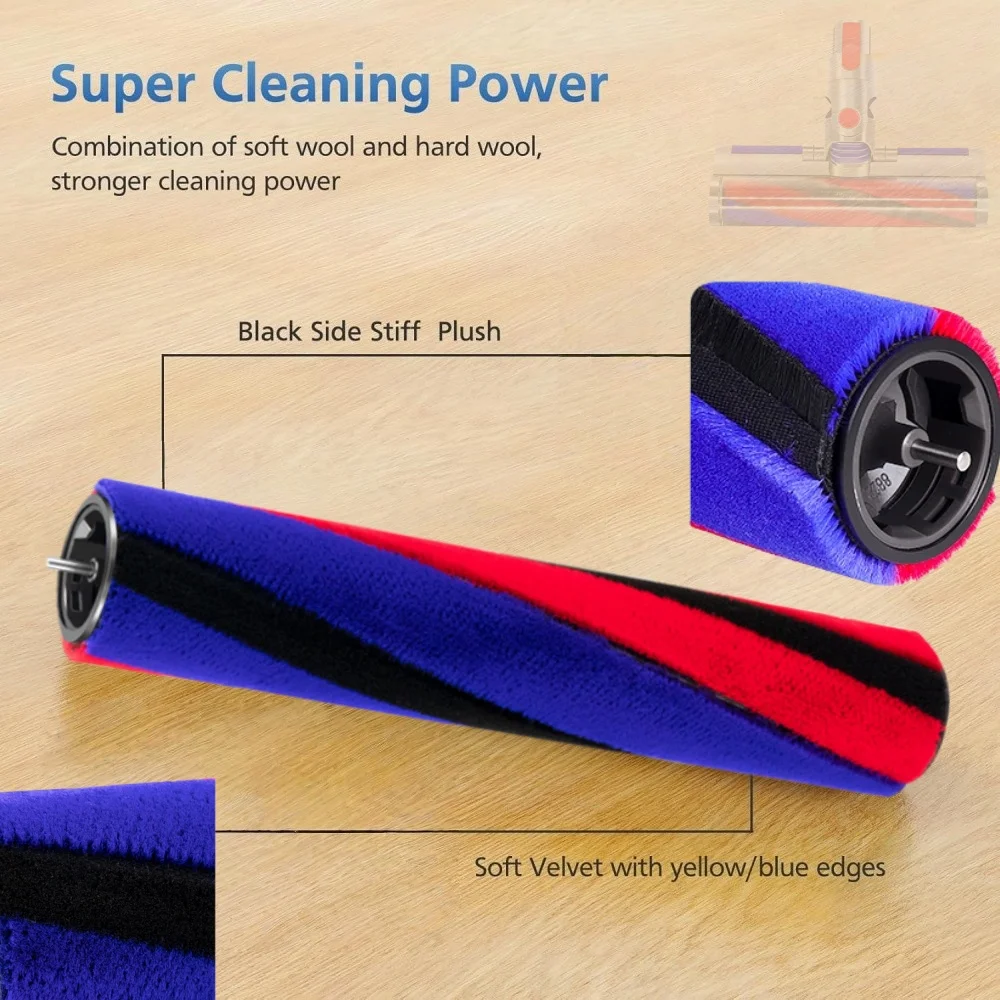 Replacement Brush Roller Accessory Compatible with Dyson V12 Slim V15 Slim Handheld Vacuum Cleaner Part Number 971634-01 view 4