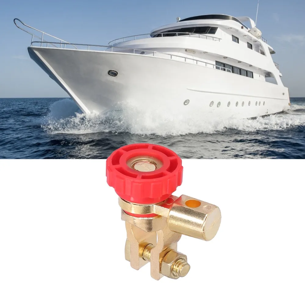 Universal 17mm Battery Terminal Switch Rotatable AntiTheft Power Shut Off Isolator Battery Disconnect Switch Small Yacht