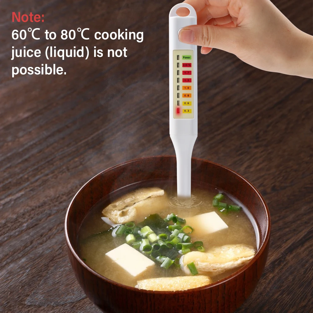 Imagem -04 - Digital Led Temp Salinidade Medidor de Salinidade Salinometer Comida Salinômetro Concentração Sal Tester Hidrômetro Handheld Analisador para Cozinha Salmoura Sopa