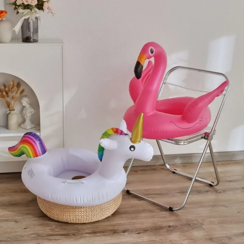 Brinquedos Infláveis de Piscina para Animais, Anel de Natação para Bebês, Assento Flutuante de Verão, Flamingo para Festa na Piscina, Brinquedos Aquáticos para Crianças