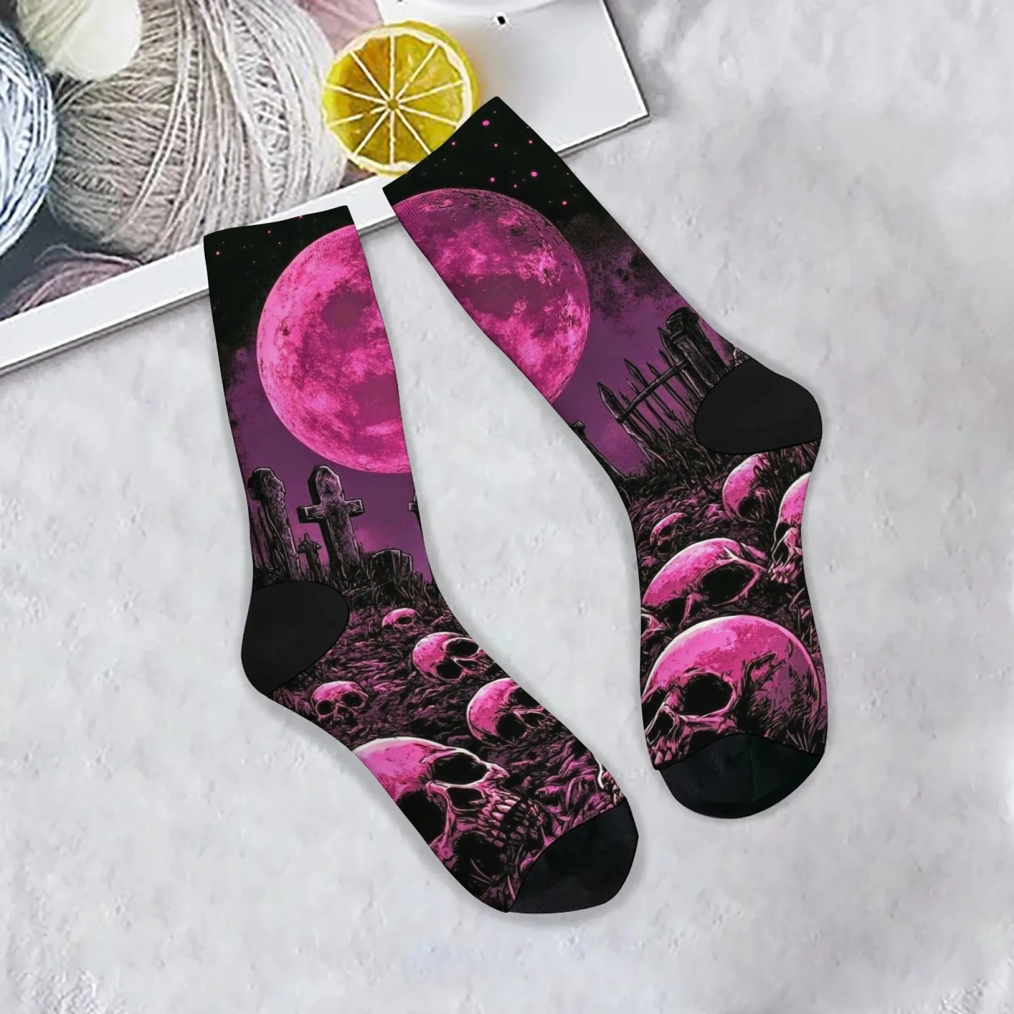 

Мужские носки с загадочным жутким черепом, новинка, забавные носки на Хэллоуин, сумасшедшие вечерние носки в стиле хип-хоп, повседневные модные носки в стиле ретро, подарок