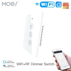 New WiFi RF Smart Light Dimmer Switch 2/3Way Smart Life/Tuya APP Control Works with Alexa Google Voice Assistants