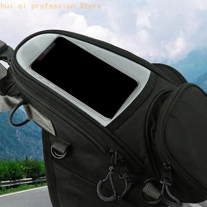 Magnetischer Tankrucksack für Motorräder mit klarem Telefon-Sichtfenster H8WE – Detail 3