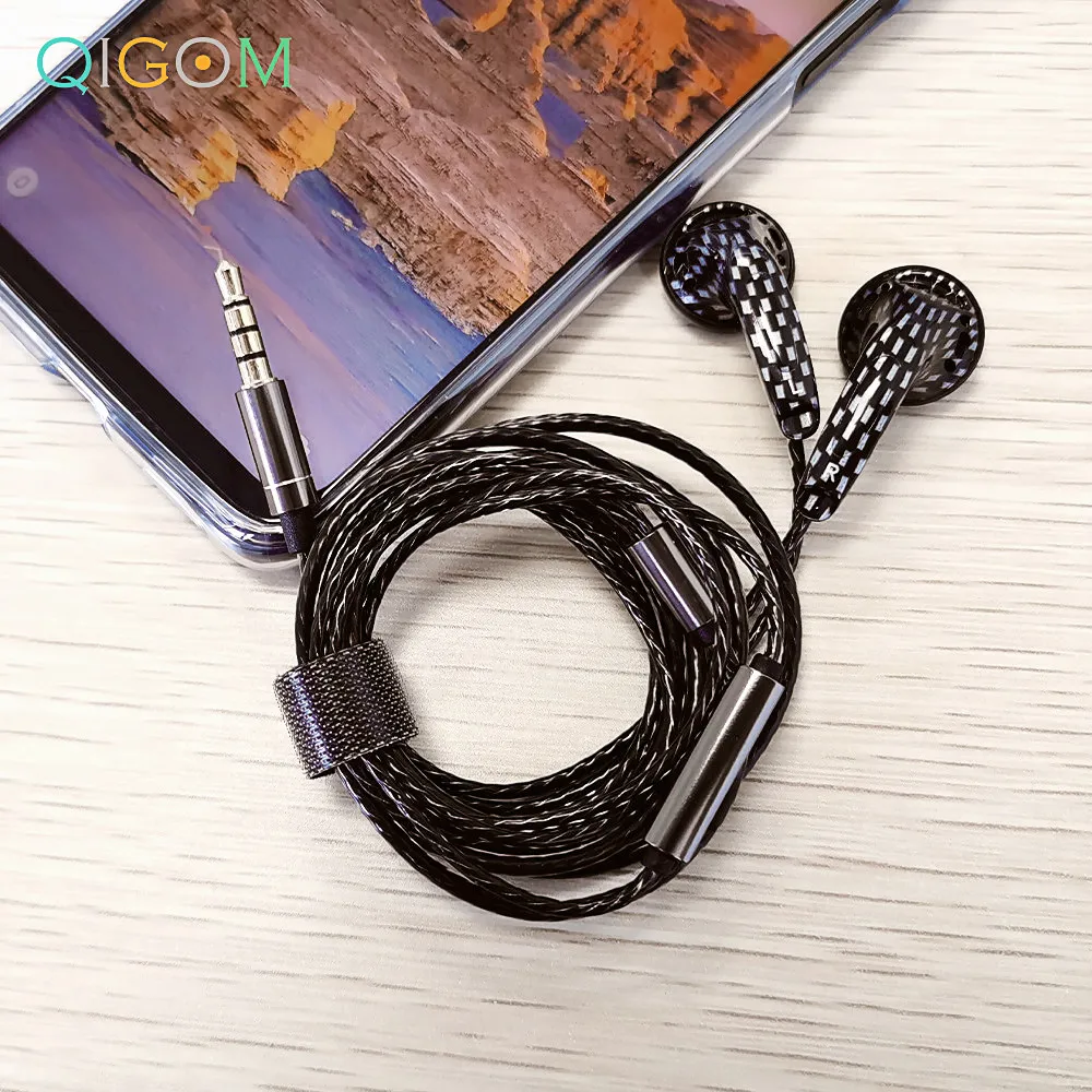 Qigom-s32インイヤーヘッドセット,32オーム,フラットヘッド,Hi-Fi,マイク付き,pk mx985,vido monitor tc200