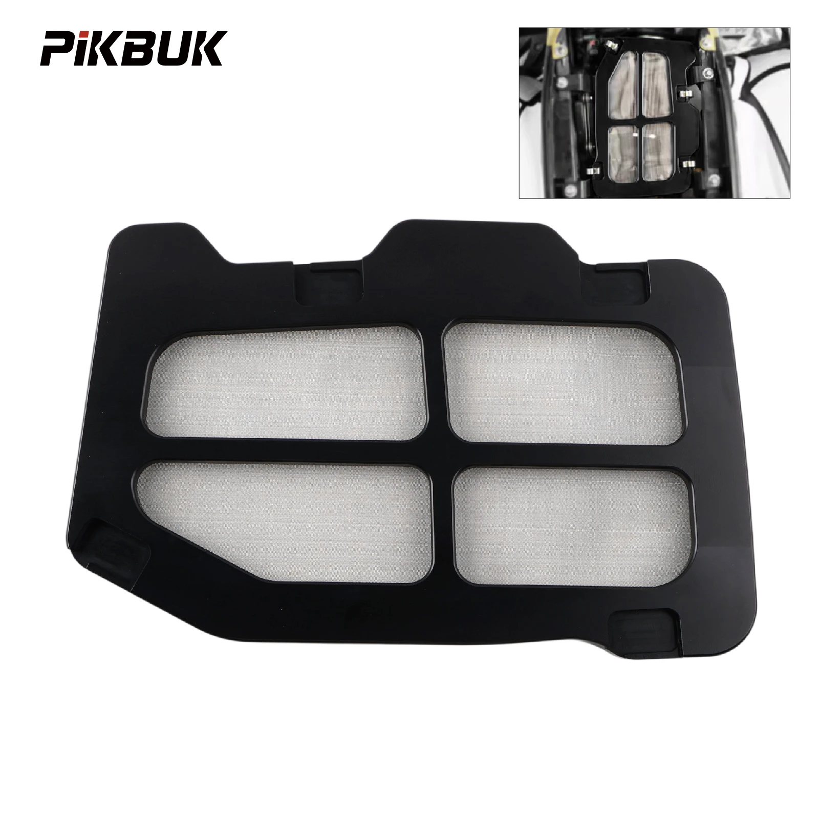 PIKBUK Airbox Lid Cover For Yamaha Raptor 700 RAPTOR 700R 2006-2026 Aluminum ATV Accessories Increased Airflow Steel Mesh