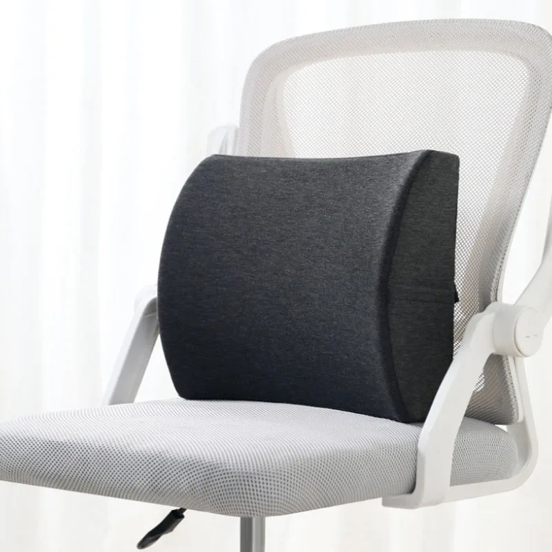 Office Memory Cotton Waist Cushion Slow Rebound Car Chair Lumbar Pillow for Sitting Comfortable and Soft Sedentary Artifact