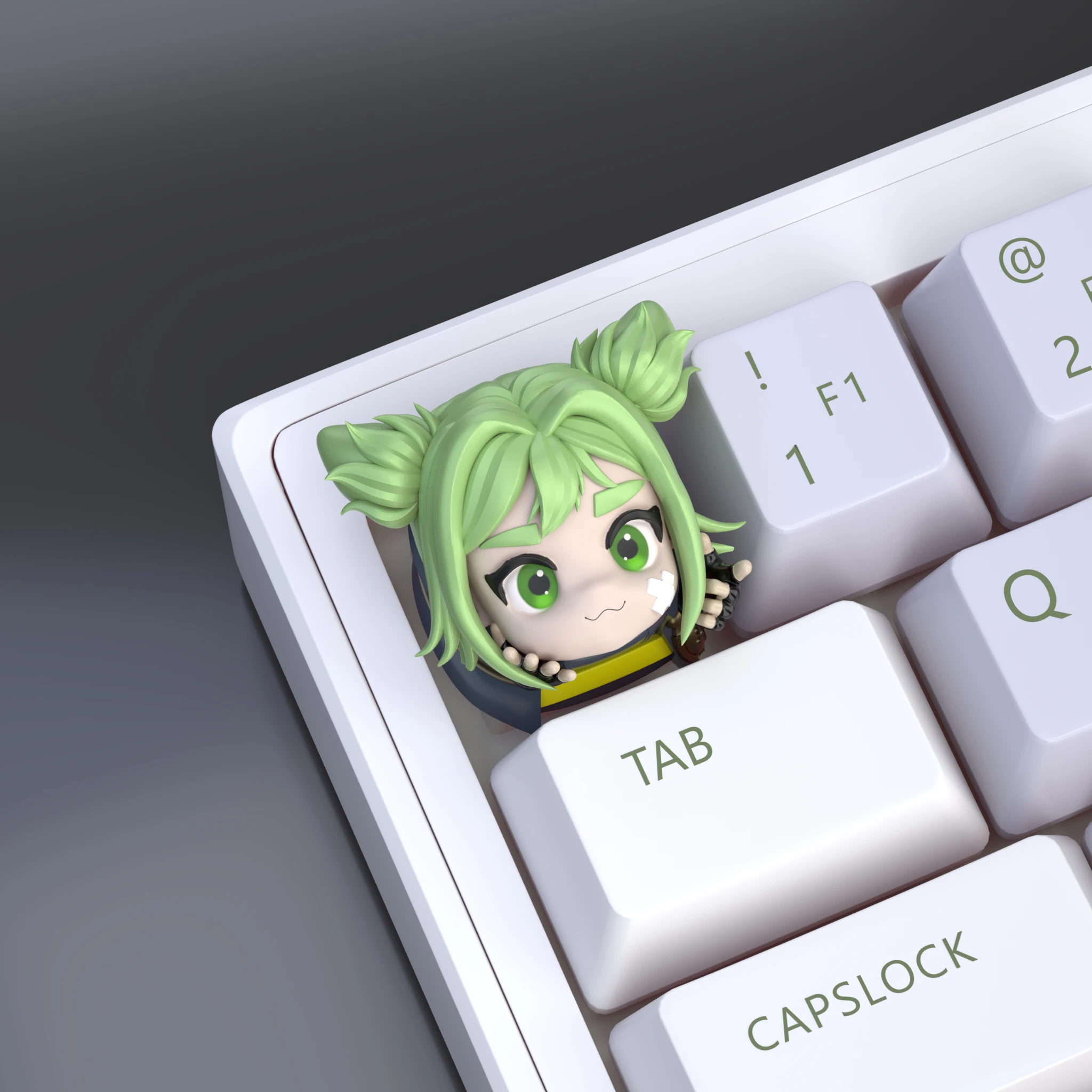 Jinx Zeri Viego Ashe Keycap Lol Game Diy Personalized Single Keycap Custom Three-Dimensional Creative 1Pc Keycap