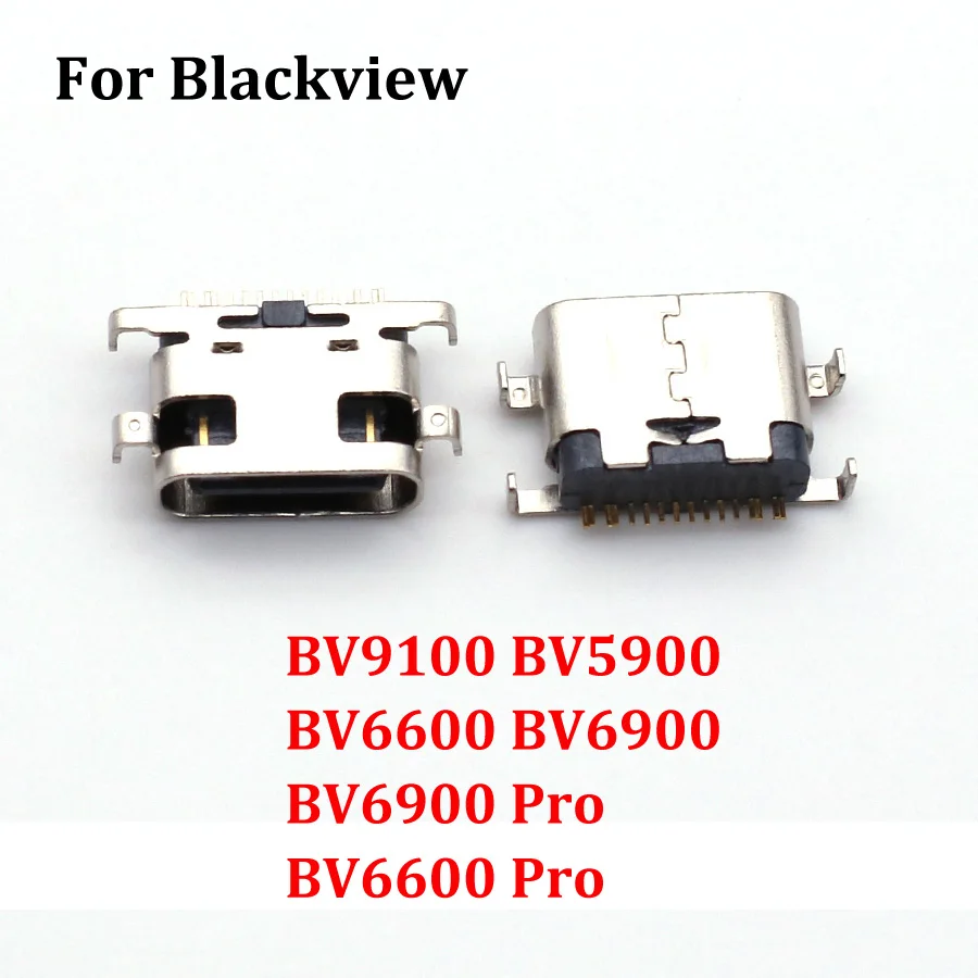 Conector do plugue do carregador USB tipo C, Porta de doca de carregamento para Blackview, BV9100, BV5900, BV6600, BV6900, BV6900 Pro, BV6600 Pro,