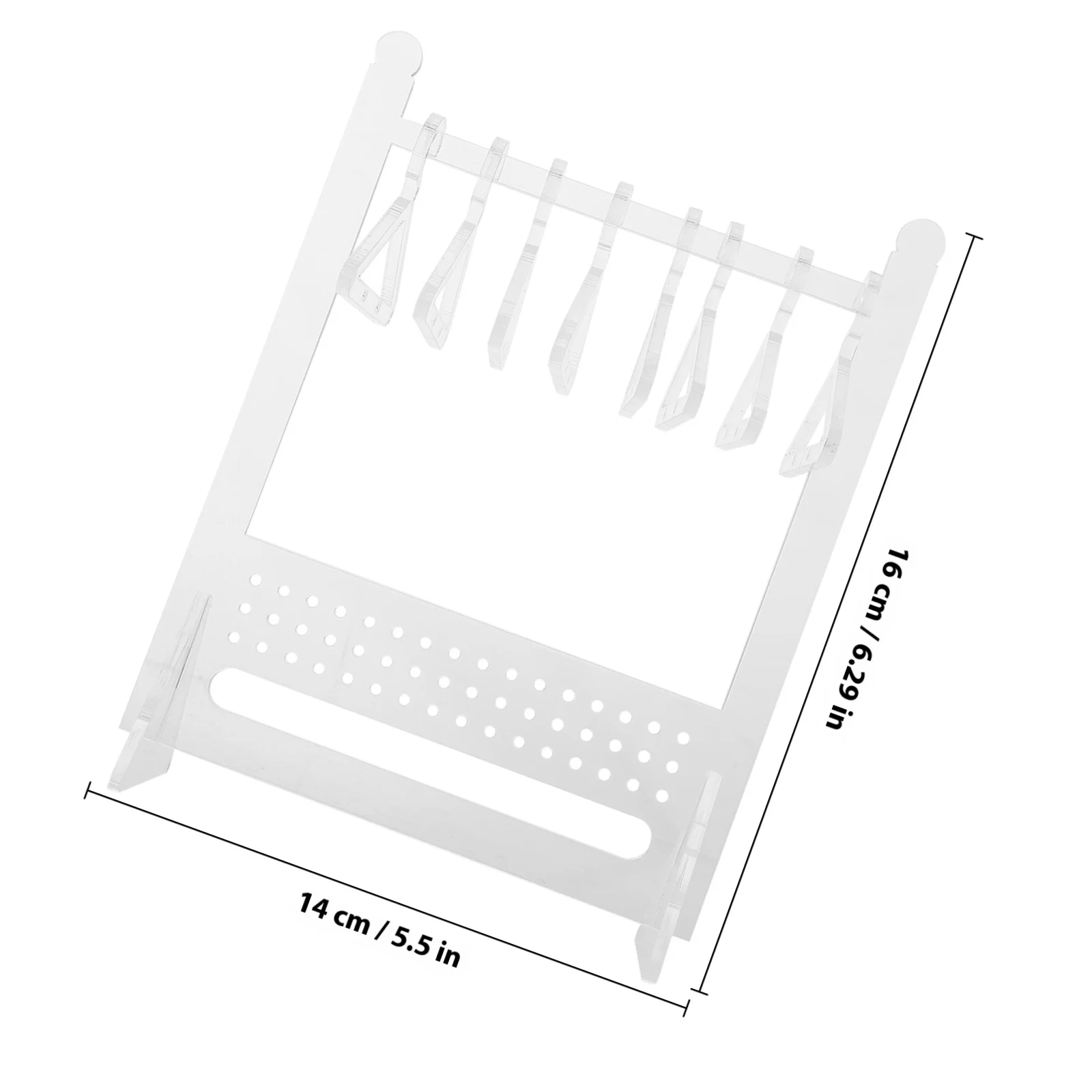 1 Set Acrylic Earring Holder Jewelry Display Rack For Desktop Necklace Earring Storage Tower Jewelry Organizer Stand Home Decor