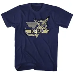 Top Gun Fighter Jet Logo F14 Tomcat Men's T Shirt Cruise Maverick Goose Pilot