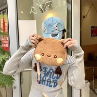 Cute Yier Panda Bear Plush Backpack Bubu Dudu Crossbody Bag Kawaii Coin Purses Shoulder Bag Soft Plushies for Girlfriend