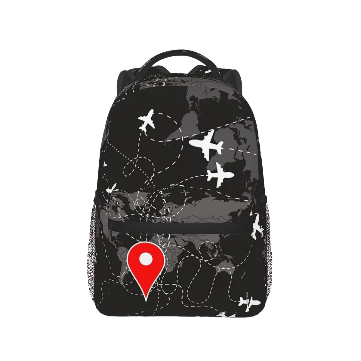 

Flight Route Pilot Backpack Hot Sale Daypack Large Capacity Children BookBag School Bag Shoulder Bags for Men Women