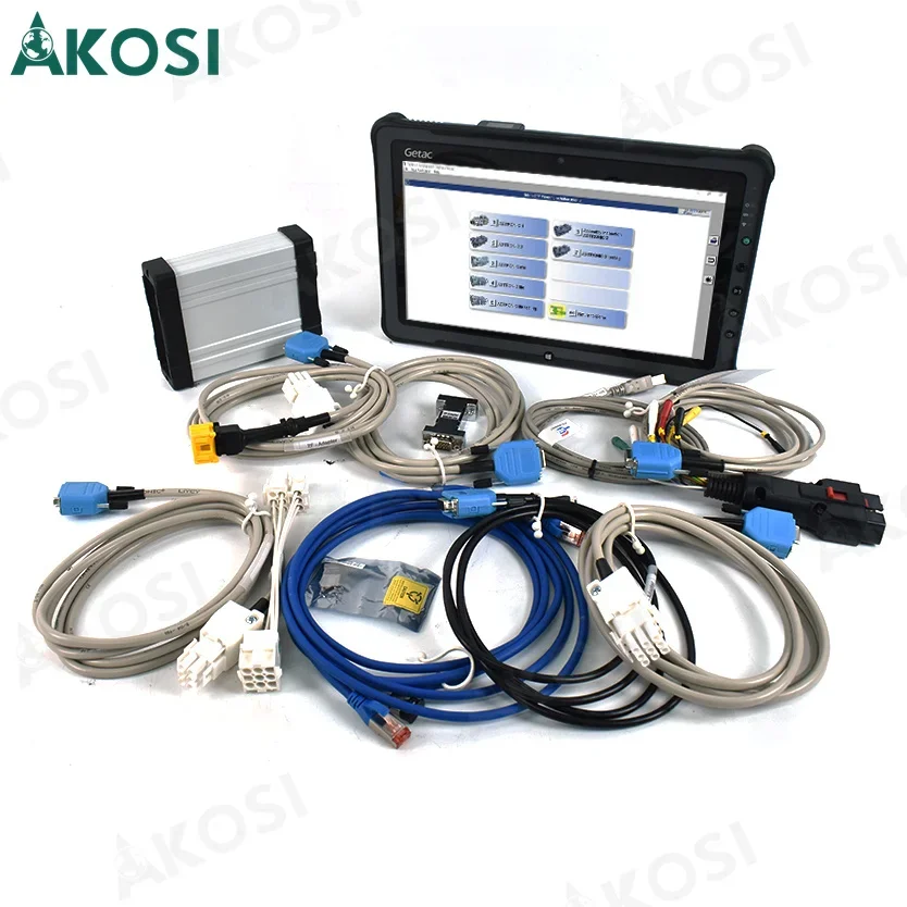 Getac F110 Tablet+New For ZF Testman ZF TESTMAN EHPS DPA06 DIAGNOSTIC TOOL Servolectric With Cables Car Transmission