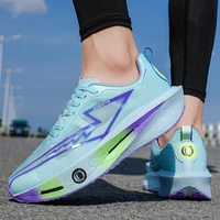 Chaussures de course décontractées et confortables pour hommes - Tige en tissu respirant, antidérapantes, résistantes à l'usure, semelle absorbant les chocs, chaussures de course décontractées à lacets à bout rond, ada 6