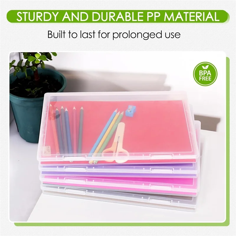 

A13E-Коробка для хранения фотографий для скрапбукинга, 4 шт., подходит для размеров Letter размером 8,5 x 11,5 дюймов, для защиты альбомов, офисных принадлежностей и файлов