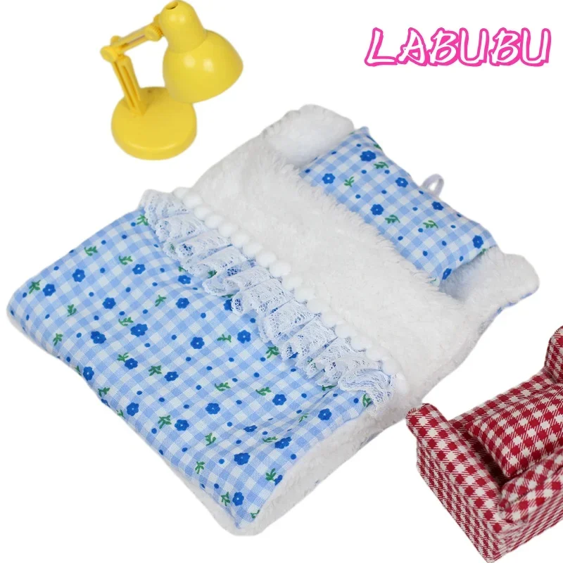 

17 CM Labubu new bed sheets products cute dolls bed products that can be hung with ropes macarons first and second generations