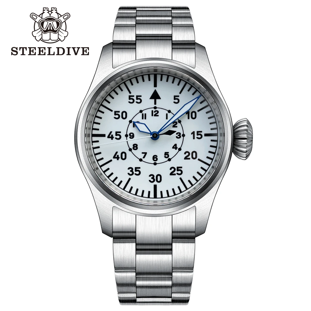 

SD1928B New Arrival No Logo Luminous 39MM Simple Design NH35 Automatic 200M Waterproof Dive Watch Reloj with 10MM Crown