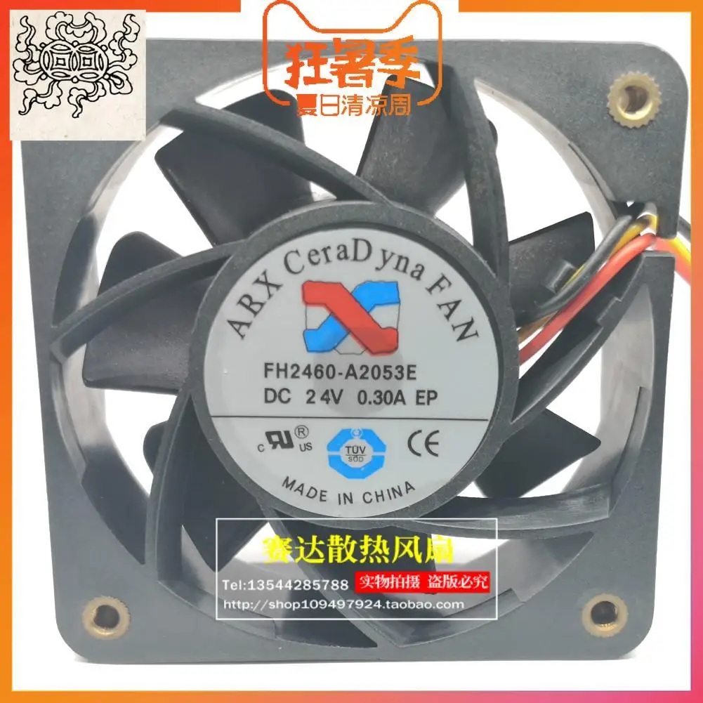 

Jinlingge For ARX CeraDyna FAN 6025 24V 0.3A FH2460-A2053E 3 Lines Chassis Fan 60*60*25mm