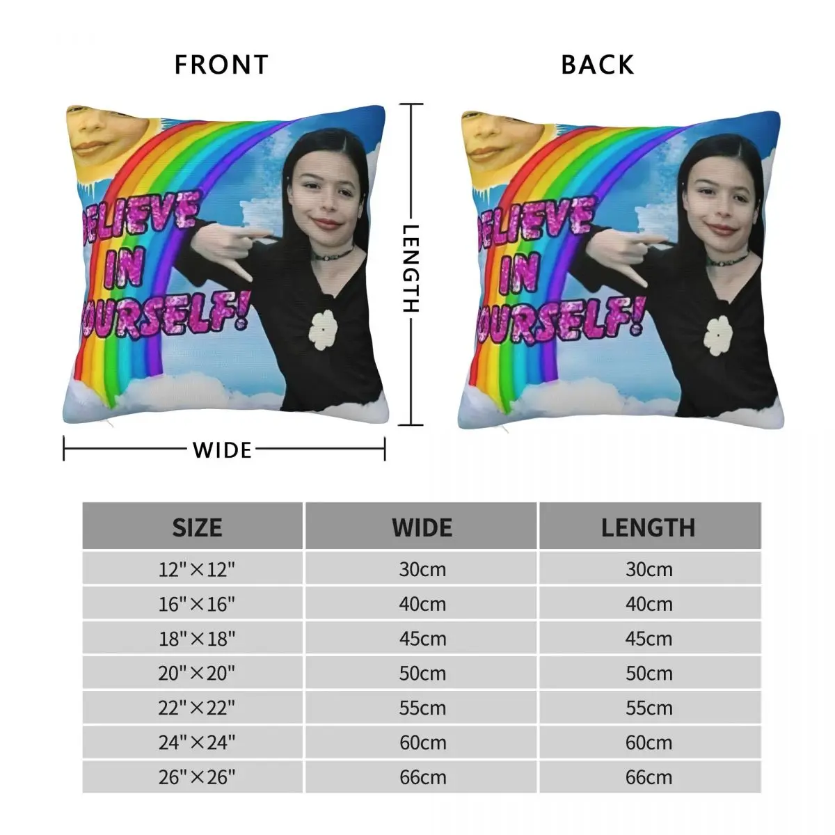 Miranda Cosgrove ICarly Square Pillowcase Polyester Linen Velvet Pattern Zip Decorative Room Cushion Case 45x45