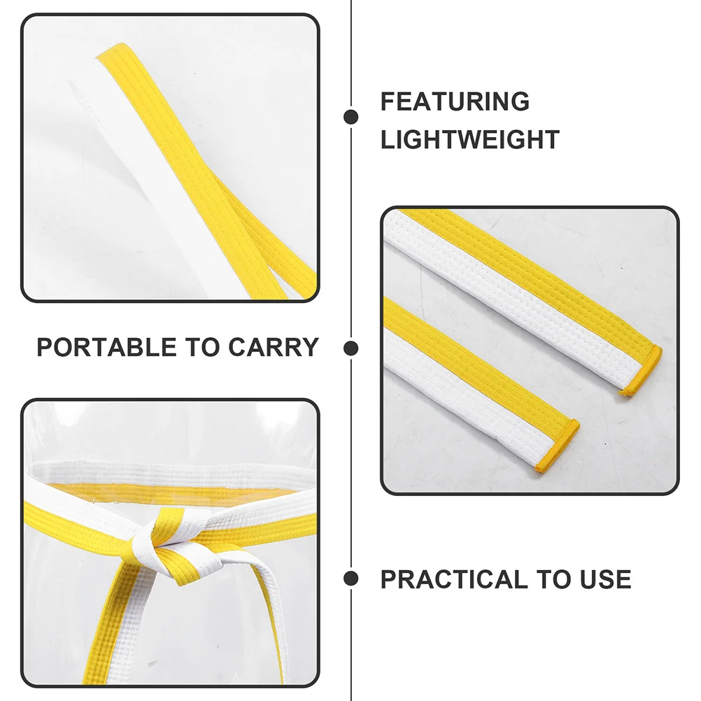 

Профессиональный пояс для боевых искусств, хлопчатобумажная ткань, прочный и легкий для каратэ, тхэквондо, тренировочный пояс для тхэквондо
