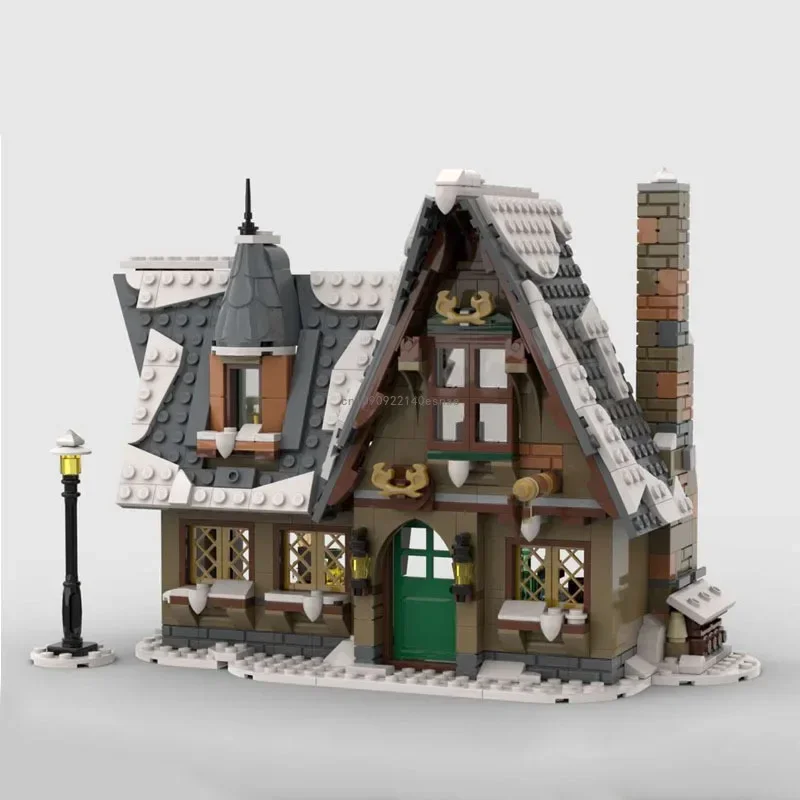 

702pcs Christmas A Winter Village Inn Building Blocks Bricks MOC 76388 Snow House Model Assembly Toy Kid Gifts