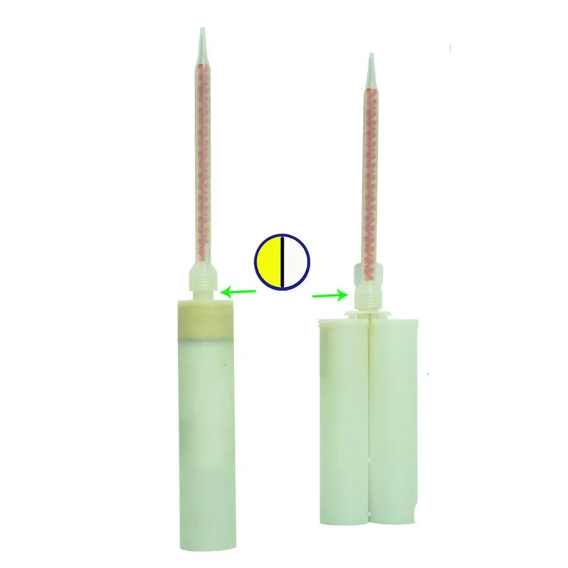 3pcs Quick Static Mixer Plastic Round Mixed Tube 2 componenten Glue Adhesives syringe Dispenser Mixing Nozzle construction tool