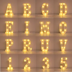 Wedding Decorative Name Letters Alphabet Letter LED Lights Luminous Number Lamp Night Light Party Baby Bedroom Decoration Home