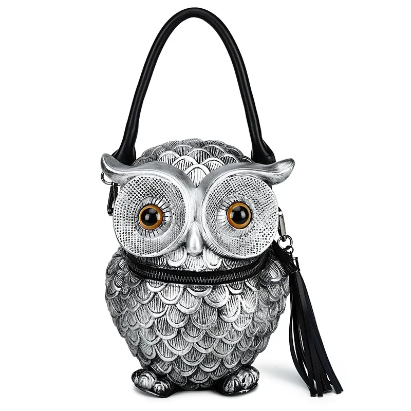 

Owl women's bag crossbody personality trendy brand people fashion Japan and Korea animal shoulder bag cartoon playful creativity