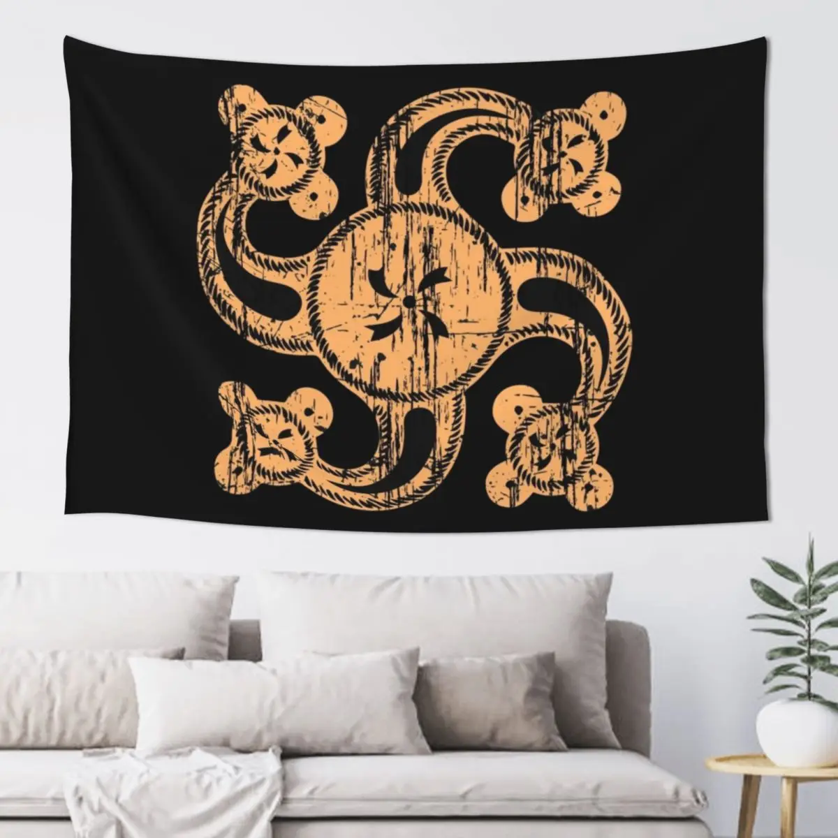 Ancient Dacian Thracian Symbol Tapestry Wall Art Wall Decor Bedrooms Decor Decoration Pictures Room Wall Tapestry