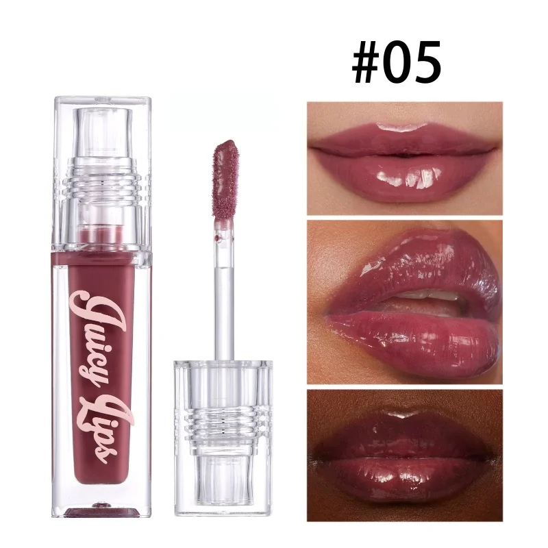 

Shimmer Glitter Lip Gloss Hydrating Crystal Lip Oil - Plumping & Moisturizing Gloss with Tinted Shades for All Skin Types