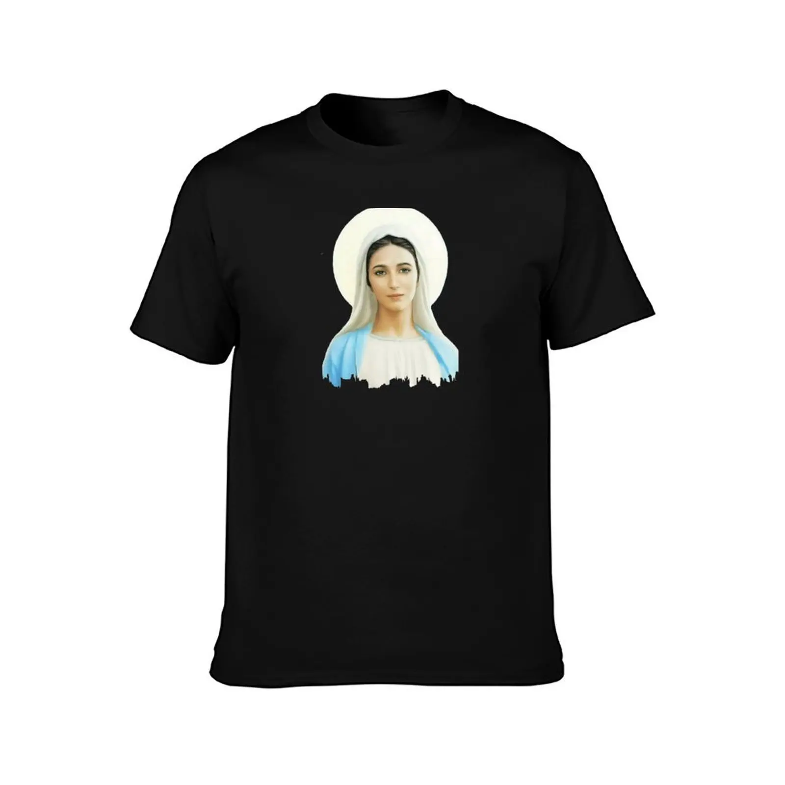 Virgin Mary, Queen of Peace, Our Lady of Medjugorje T-Shirt Long Lasting Casual T-Shirt